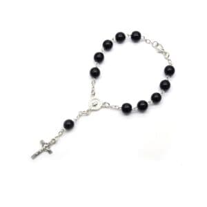 Wedding Cross Rosary Bracelet with a faith-inspired rosary-style design