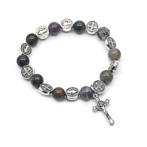 Cross Bead Bracelet featuring a symbolic cross motif