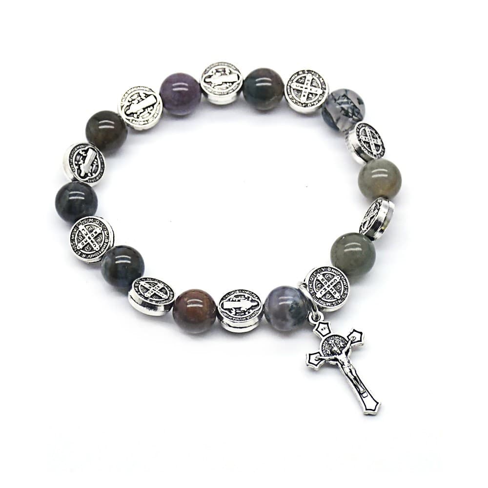 Cross Bead Bracelet featuring a symbolic cross motif