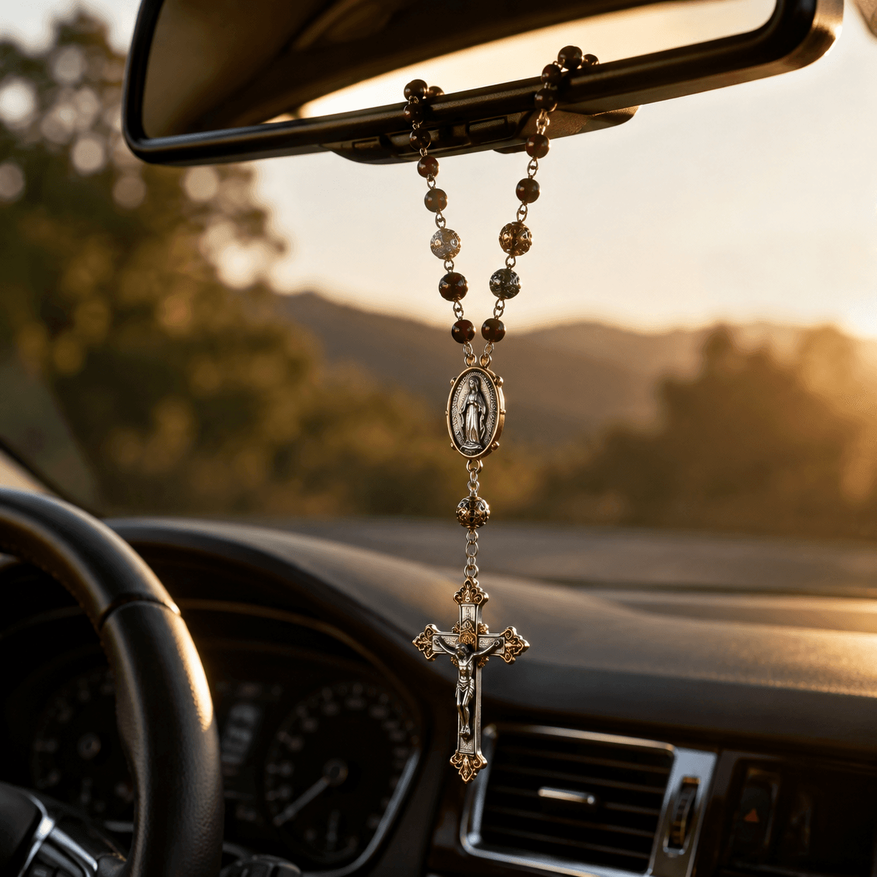 Car Rosary Hangers