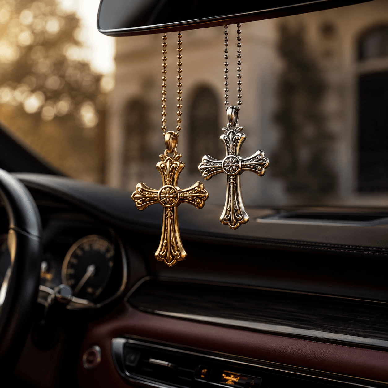Cross Car Pendants