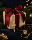 Premium Christmas religious gifts with a rosary and cross pendant