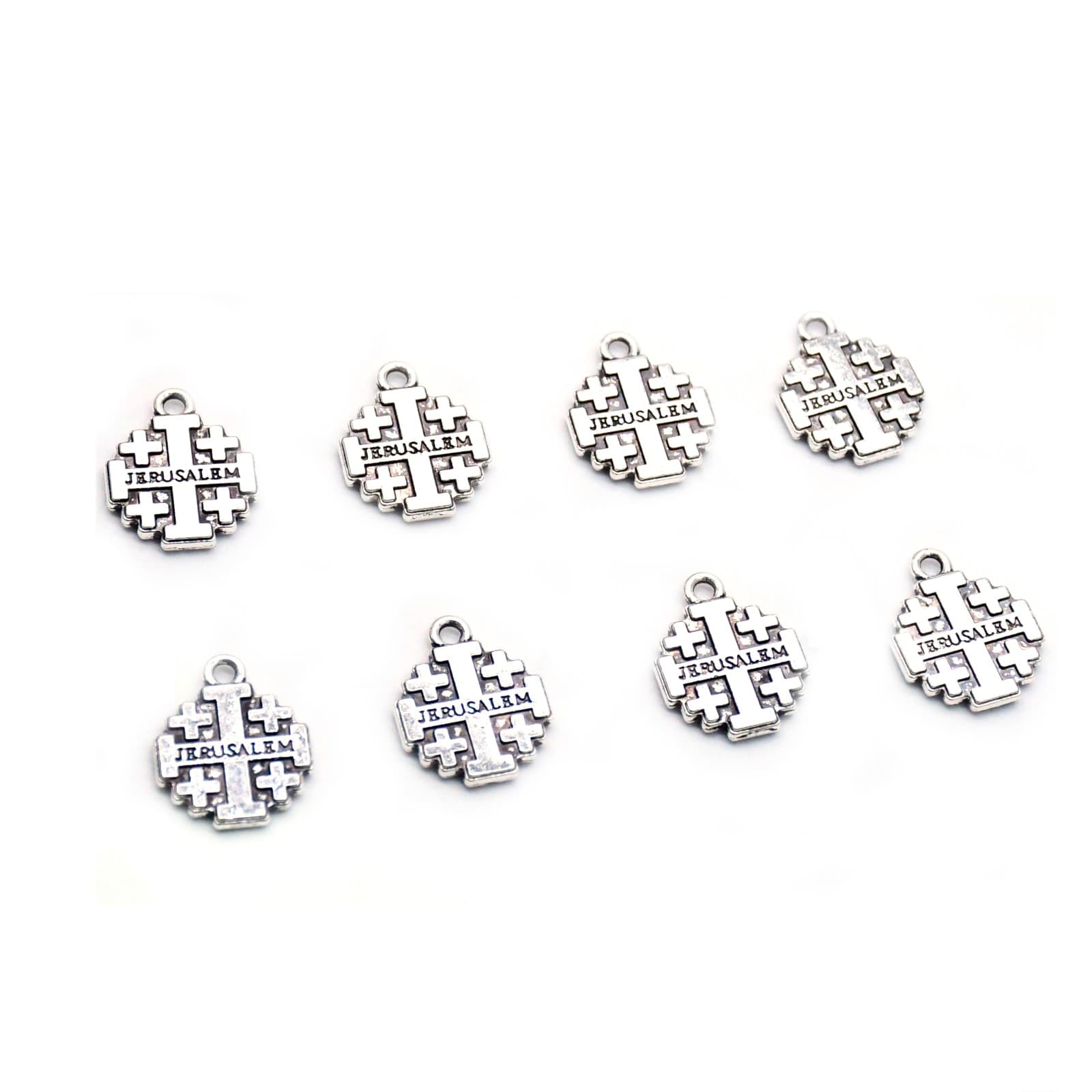 Jerusalem Cross Rosary Charms for handmade prayer jewelry designs