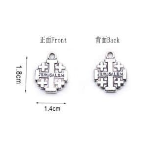 Jerusalem Cross Rosary Charms for Prayer Jewelry, Rosary Accessories product image 2