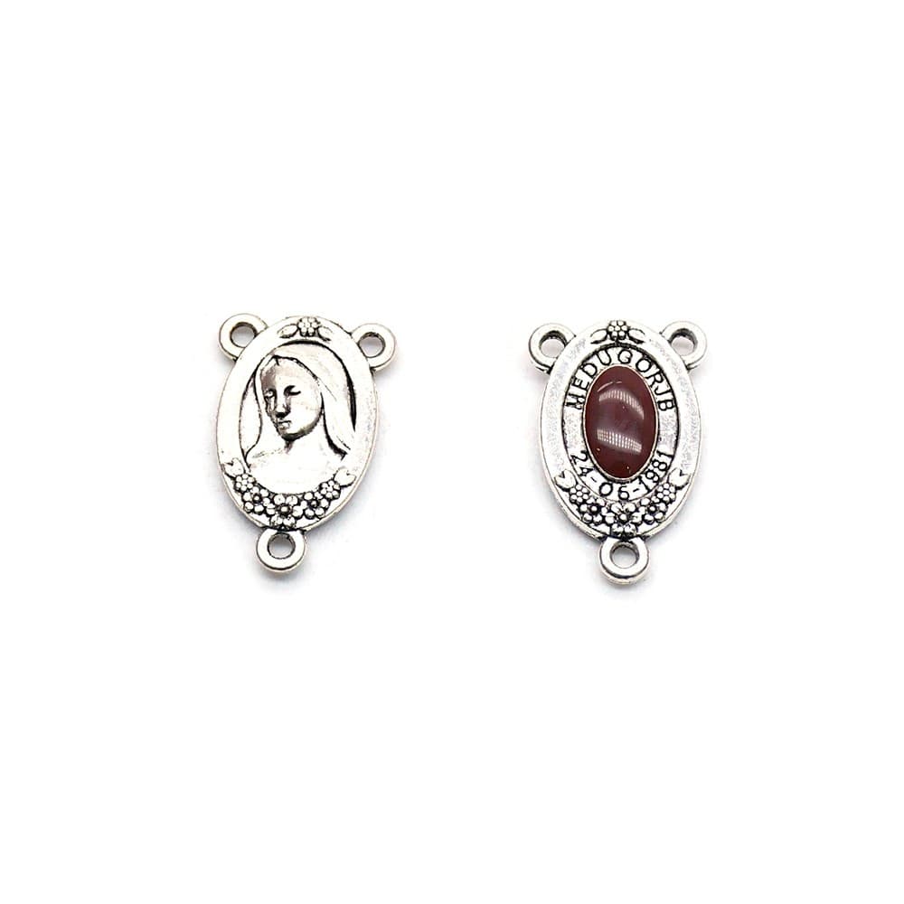 Three-Hole Rosary Connectors for handmade prayer necklace and bracelet designs