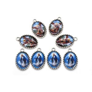 Oval Angel Rosary Charms for Handmade Jewelry, Rosary Accessories product image 3