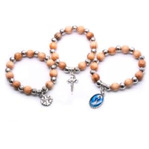 Virgin Mary Cross Bead Bracelet with Devotional Motifs, Bracelets product image 3