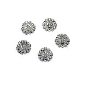 St Benedict Rosary Centerpiece Connector with sparkling accents for DIY devotional necklace designs
