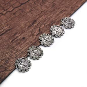 St Benedict Rosary Centerpiece Connector with Sparkling Accents, Rosary Accessories product image 3