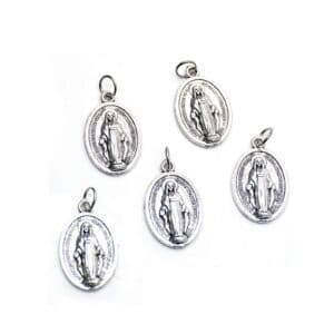Vintage Mary Rosary Pendant for rosary-inspired bracelet DIY