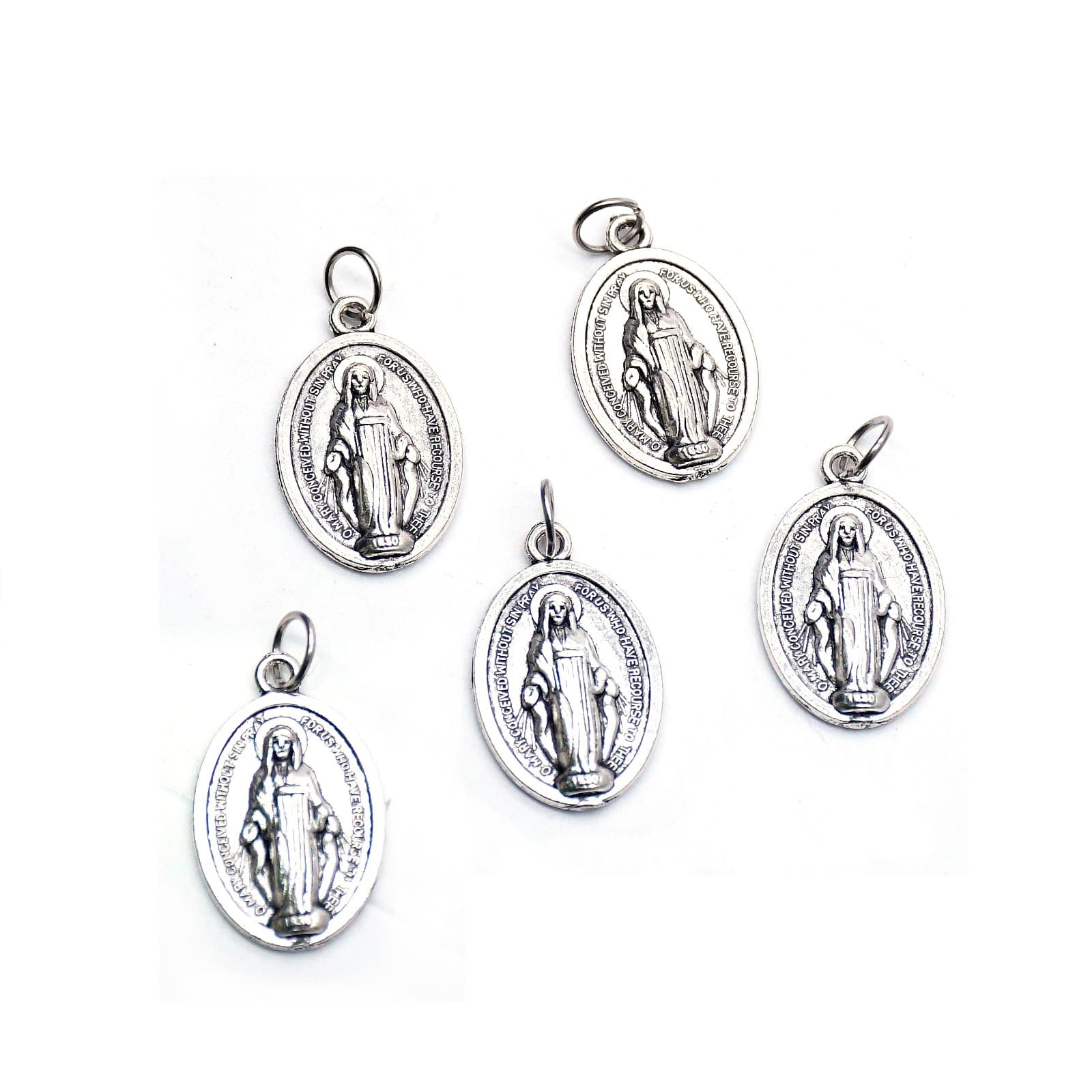Vintage Mary Rosary Pendant for rosary-inspired bracelet DIY