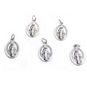 Vintage Mary Rosary Pendant for Bracelet DIY, Rosary Accessories product image 2