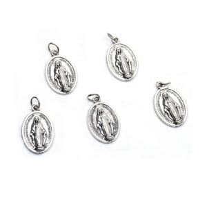 Vintage Mary Rosary Pendant for Bracelet DIY, Rosary Accessories product image 3