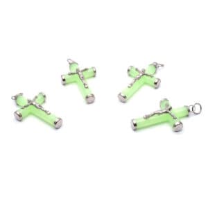 Glow Cross Rosary Pendant for DIY Prayer Beads, Rosary Accessories product image 3