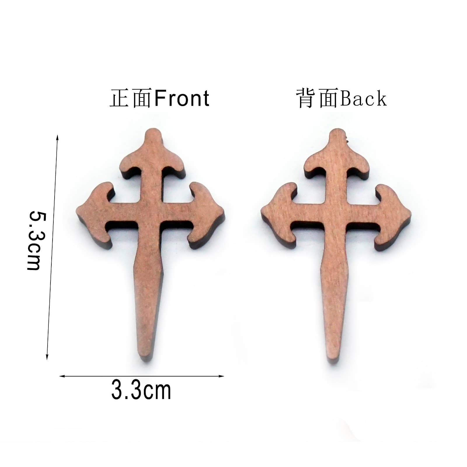Warm-Tone Cross Pendants for rosary and DIY jewelry making