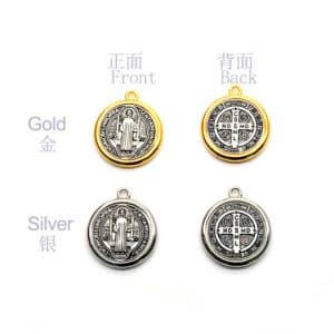 Saint Benedict Medal Charms for Rosary DIY, Rosary Accessories product image 3