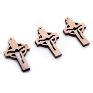 Laser-Cut Cross Rosary Pendants for DIY Creations, Rosary Accessories product image 3
