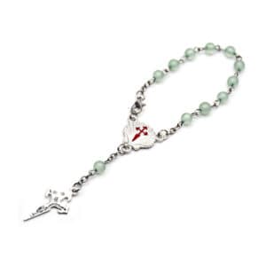 Cat-Eye Bead Rosary Bracelet with Cross, Rosary Accessories product image 2