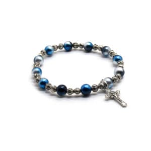 Royal Blue Rose Cross Rosary Accessory, Rosary Accessories product image 3