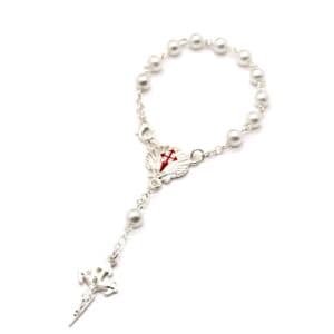 Ocean Style Cross Rosary Accessory Bracelet with beaded cross detail