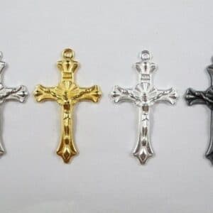 Cross Rosary Pendant in Two Finish Options, Rosary Accessories product image 2