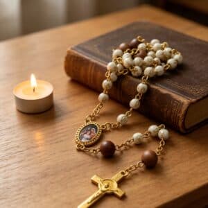 Holy Family Rosary Accessory – Six-Bead Cross Set, Rosary Accessories product image 2