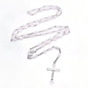 Rice Bead Cross Rosary Necklace, Rosary Accessories product image 2