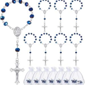 Violet Rose Cross Rosary Bracelet, Rosary Accessories product image 3
