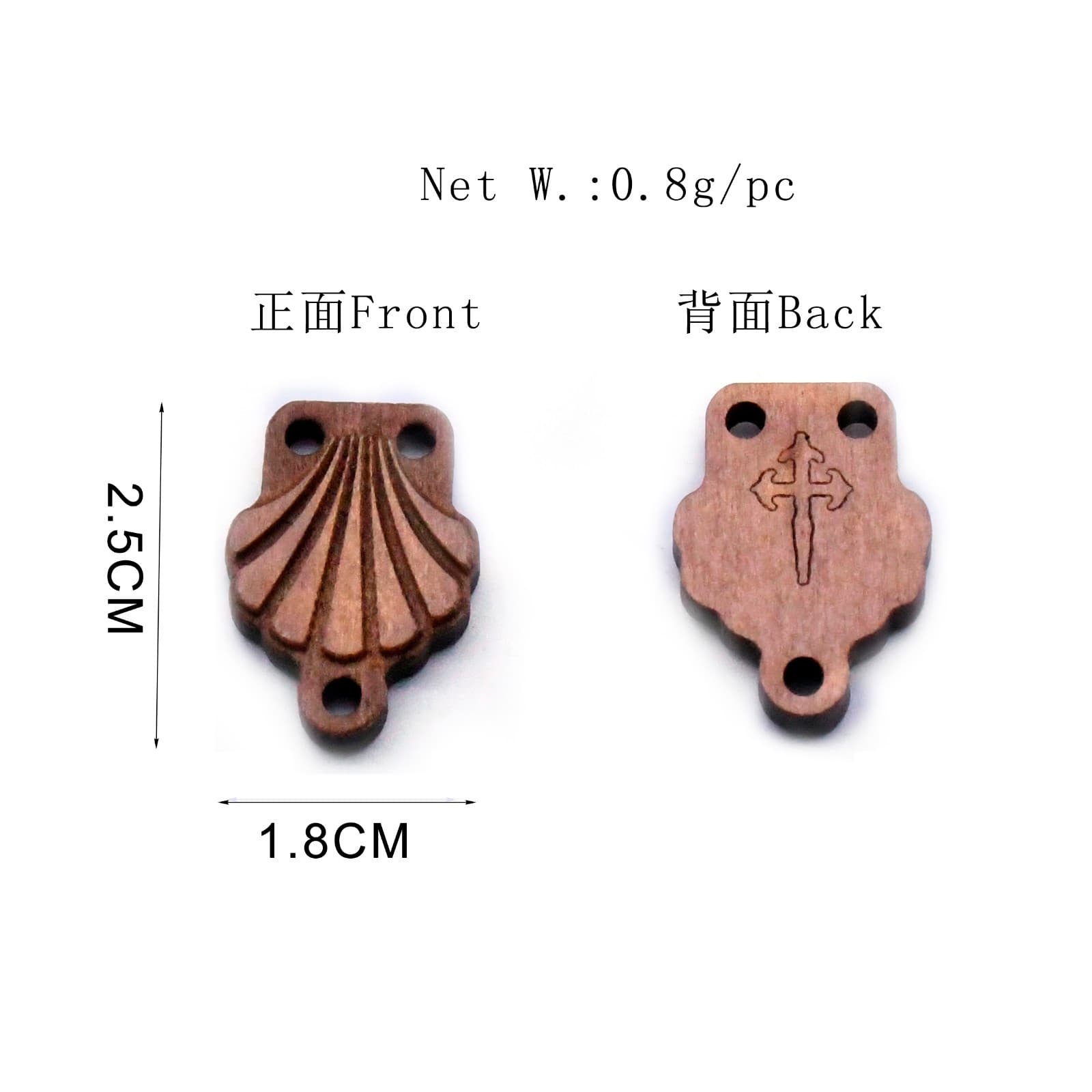 Three-Hole Cross Rosary Connector Set with 20 DIY connectors