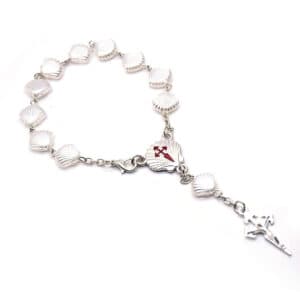 Pearl-Look Cross Rosary Bracelet, Rosary Accessories product image 2