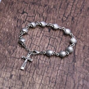 Vintage Cross Rosary Bracelet, Rosary Accessories商品图片 3