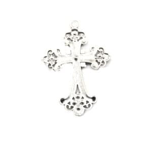 Vintage Sparkling Cross Pendant for Rosary Creations, Rosary Accessories product image 4