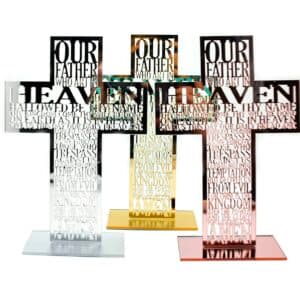 Tabletop Cross Statue for Home or Office Reflection, Tabletop Statues product image 3