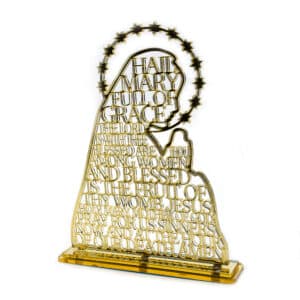 Virgin Mary Tabletop Statue with Scripture Accent, Tabletop Statues product image 3