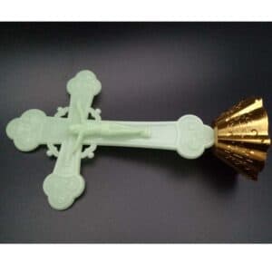Lighted Cross Tabletop Statue for Reflective Decor, Tabletop Statues商品图片 3