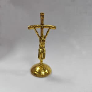Vintage Gold Cross Tabletop Statue with Adhesive Base, Tabletop Statues product image 3