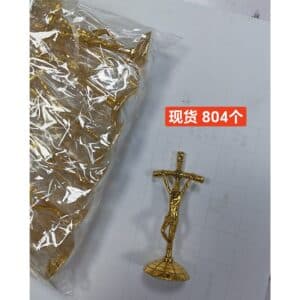 Vintage Gold Cross Tabletop Statue with Adhesive Base, Tabletop Statues product image 4