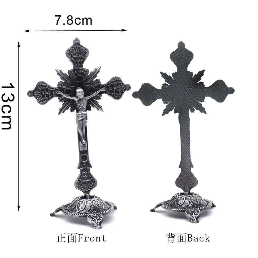 Vintage Cross Display Ornament for home or office decor
