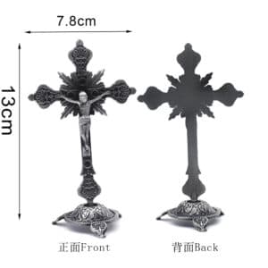 Vintage Cross Display Ornament for Home and Office, Tabletop Statues product image 5