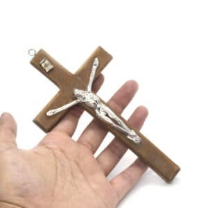 Brown Handheld Cross Tabletop Statue, Tabletop Statues product image 5