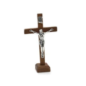 Black Tabletop Cross Statue with Display Base, Tabletop Statues product image 2