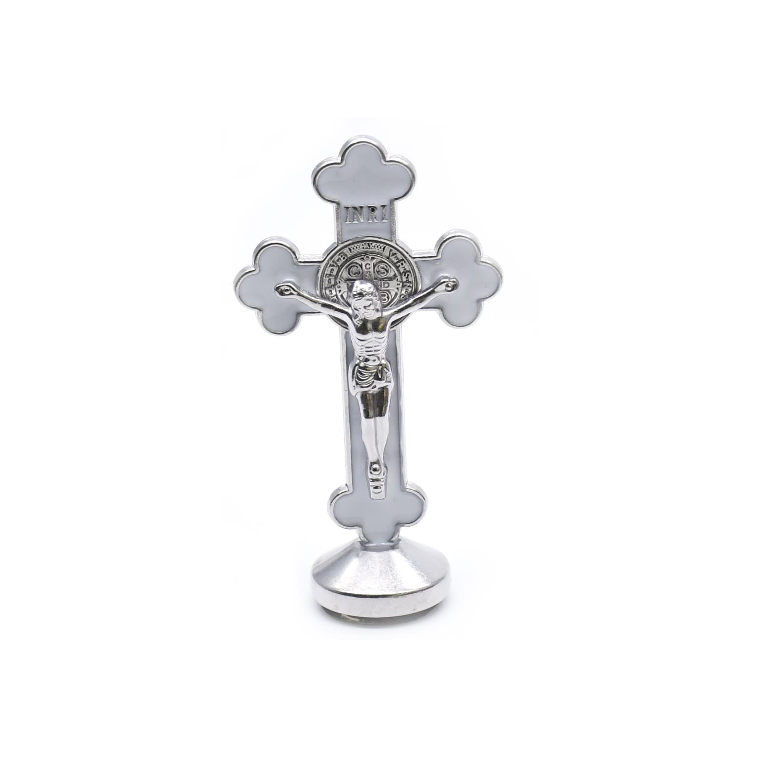 White Cross Tabletop Statue for office or home décor