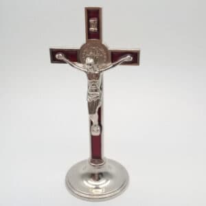 Red Cross Tabletop Statue for Vibrant Faith Decor, Tabletop Statues product image 5