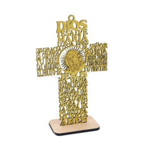 Wedding Tabletop Cross Decoration with Sparkle Accents, Tabletop Statues product image 2