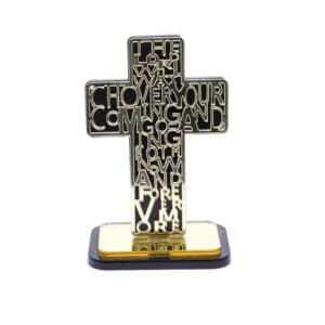 Golden Cross Tabletop Ornament for Home and Office, Tabletop Statues product image 3