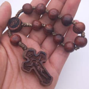 Saint Image Cross Tabletop Statue for Prayer Spaces, Tabletop Statues product image 3