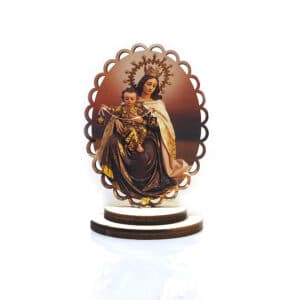 Virgin Mary Car Charm with Colorful Openwork Frame, Virgin Mary / Saint Car Charms product image 3