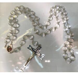 Wall Rosary Decor with Pumpkin Beads, Wall Crosses & Wall Decor product image 2