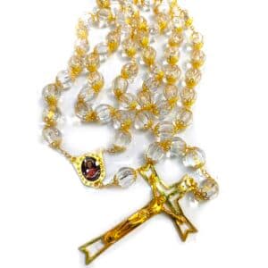 Wall Rosary Decor with Pumpkin Beads, Wall Crosses & Wall Decor product image 5