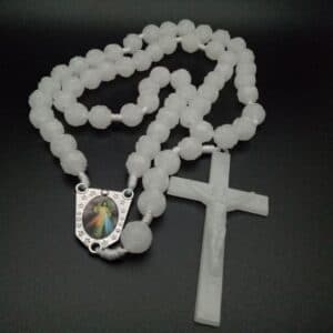 Glow in the Dark Wall Rosary Cross hanging religious wall decor
